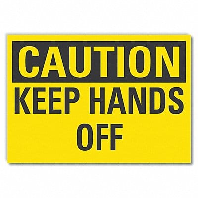 Keep Hands Clear Caut RflctvLbl 3.5x5in