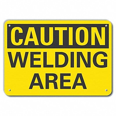 Caution Sign 7 in x 10 in Aluminum Caution Sign 7 in x 10 in Aluminum