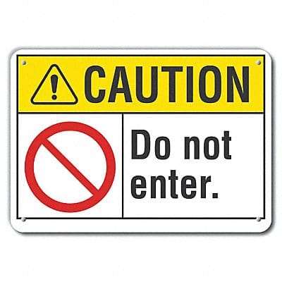 Safety Sign 10 x 7 Aluminum