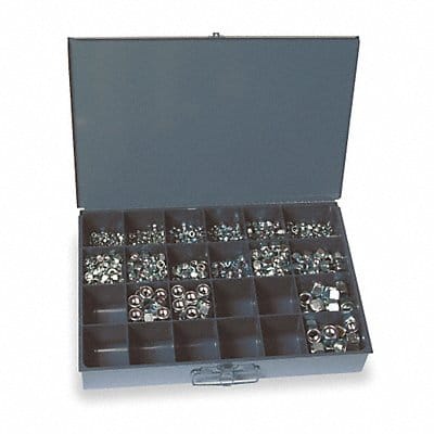 Hx LockNt Asrt Zinc Plated Steel 1090PK