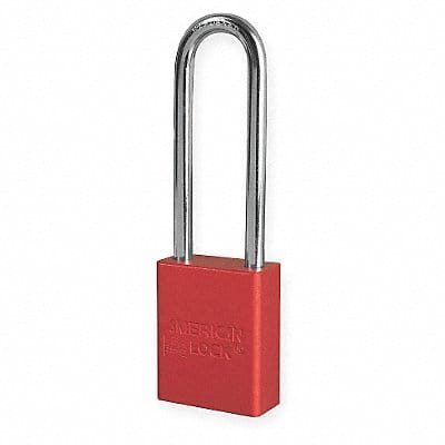 E0163 Lockout Padlock KD Red 1-7/8 H