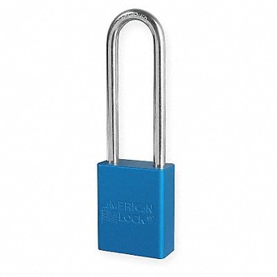 E0163 Lockout Padlock KD Blue 1-7/8 H