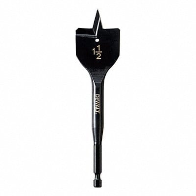 Spade Bit Dia 1 1/2 Shank Hex 1/4