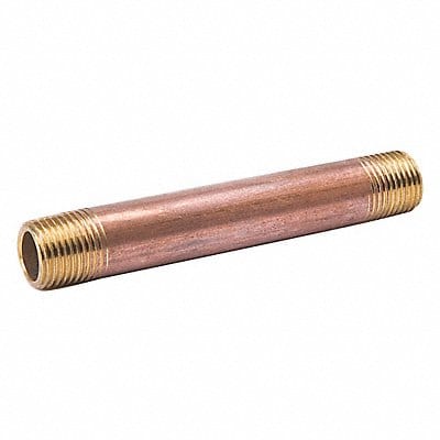 Nipple Red Brass 1/8 x 10