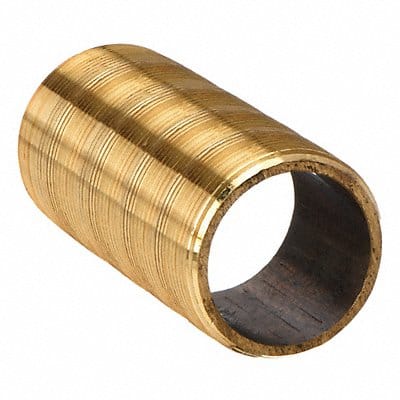 Nipple Red Brass 3/8 x 1