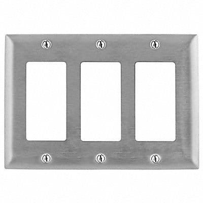 Rocker Wll Plt Stnd Silver 3Gng Smth Rocker Wll Plt Stnd Silver 3Gng Smth