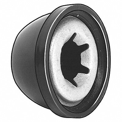 Cap Nut Stl Plastic 1/4 In PK25