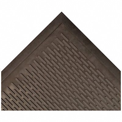 Rubber Entrance Mat Black 3ft. x 5ft.