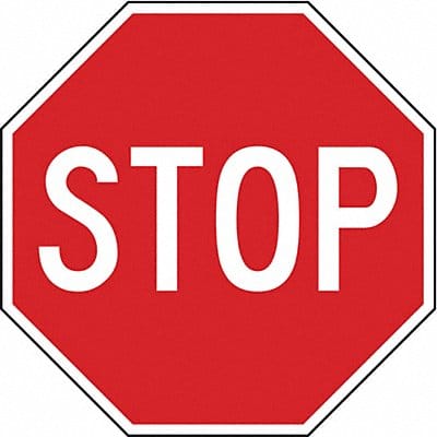 Stop Traffic Sign 30 x 30