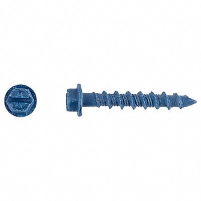 ConcScrw HexWashr S 3/16 D 1-1/4 L PK100