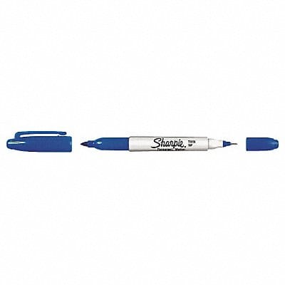 F5596 Twin Tip Permanent Marker Blue PK12