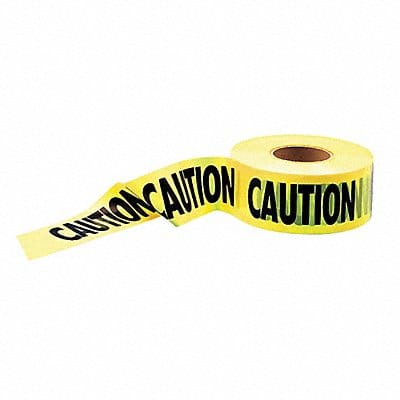 Barricade Tape Yellow 1 000 ft L 3 in