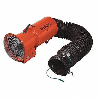 Confined Space Fan Orange 13 5/8 W