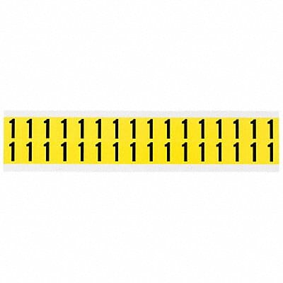 D4796 Carded Number Character 1 Vinyl 5/8 H