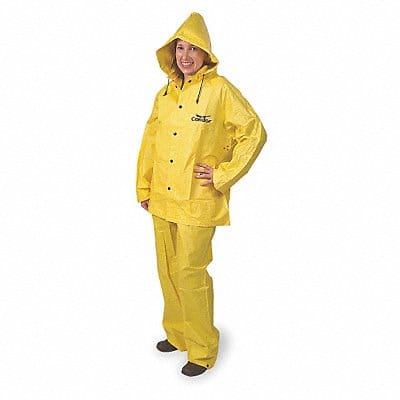 D2286 Rain Suit Jacket/Bib Unrated Yellow M D2286 Rain Suit Jacket/Bib Unrated Yellow M