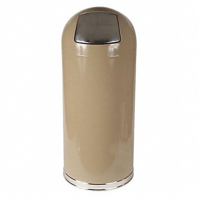 D2106 Trash Can Round 15 gal Beige