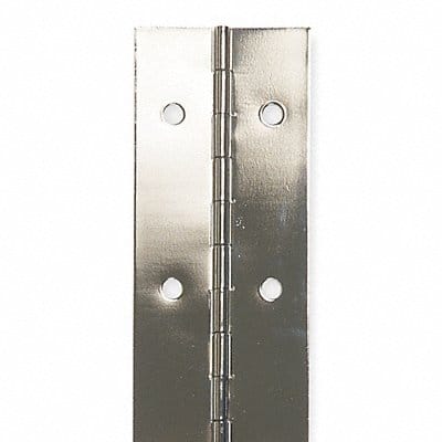 Continuous Hinge Nickel 6 ft L 2 in W