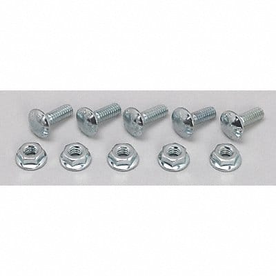 Screw And Flange Nut Electro Zinc PK50