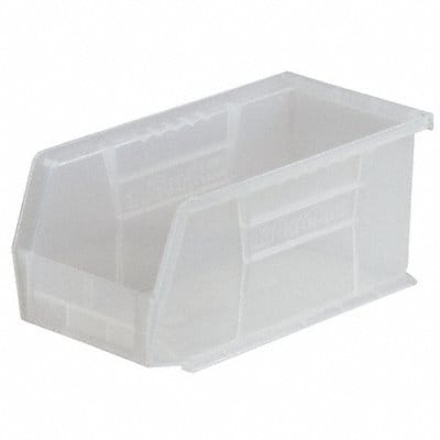 Hang and Stack Bin Clear Plastic 10 in Hang and Stack Bin Clear Plastic 10 in