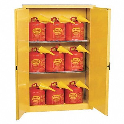 Flammable Safety Cabinet 45 gal Yellow