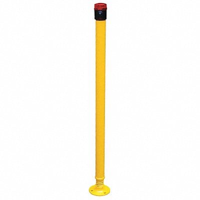 Spring Mount Bollard 45 3/10 in H Yellow