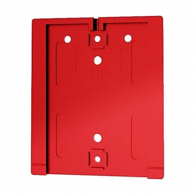 Wall Mount Plate 3 L Polycarbonate Red