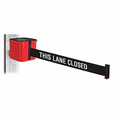 Belt Barrier 20ft. Belt L Blk/White Text