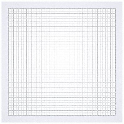 Return Air Grille White 1 Depth PK2