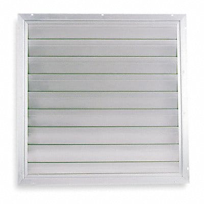 Fan Shutter 36 In Mill Finish Aluminum