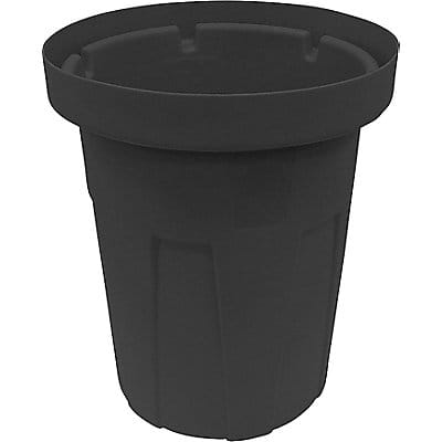 Trash Can 35 gal Black