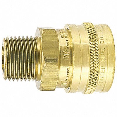 Straight-Thru Brass Socket 1/4 MPT