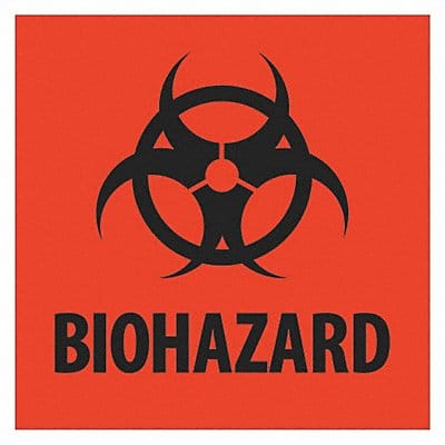 Label Biohazard 2x2