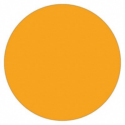 Inventory Circle Label 1/2 Orange