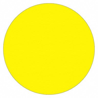 Inventory Circle Label 1/2 Yellow
