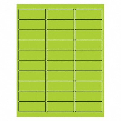 Laser Label Rectangle 2 5/8x1 PK3000