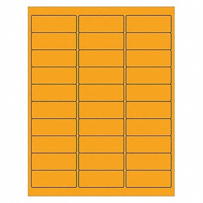Laser Label Rectangle 2 5/8x1 PK3000
