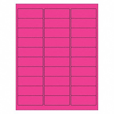 Laser Label Rectangle 2 5/8x1 PK3000