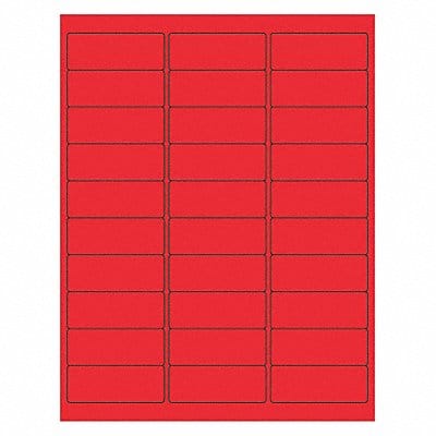Laser Label Rectangle 2 5/8x1 PK3000