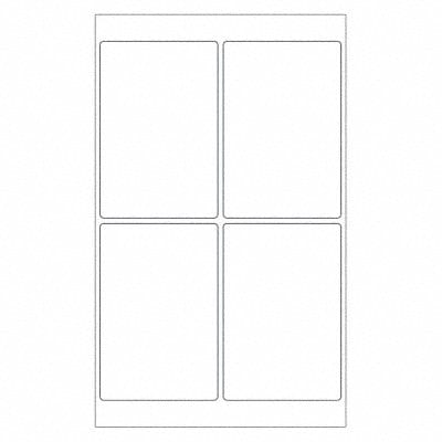 Laser Label Rectangle 4x6 PK400