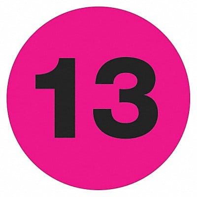 Labels Number 13 2 Circle