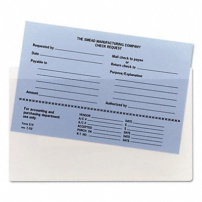 Folder Self Adhesive Pocket Clear PK100