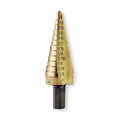 Step Cone Drill 3/16in to 7/8in HSS