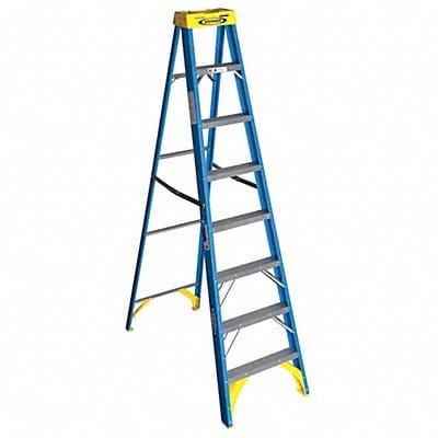 Stepladder Fiberglass 8 ft H 250 lb Cap