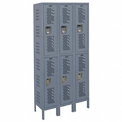 Lckr 2x3Lckr Drk Gry 78 x36 x12 UnAssm