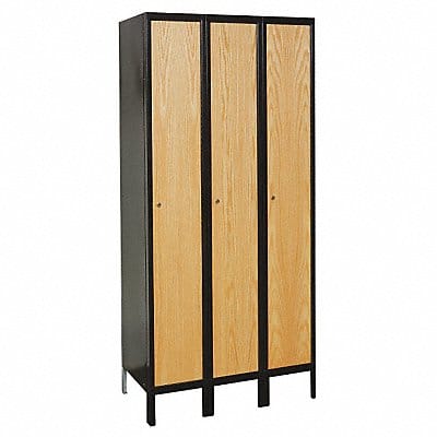 Lckr 1x3Lckr Natrl/Bk 78 x36 x18 UnAssm