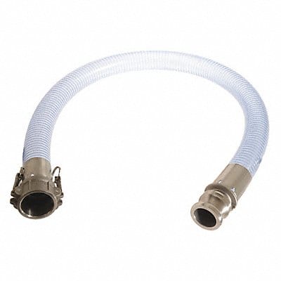 Food Grade Hose 2 ID x 8 ft Clear