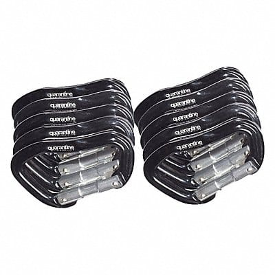 Carabiner Metal Black 6 PK10