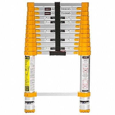 Telescoping Ladder Extended 12 ft 6 H