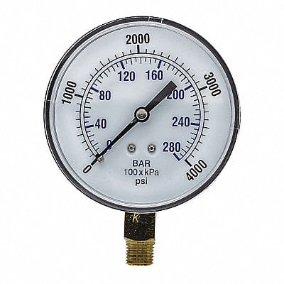 Pressure Gauge Nominal 3-1/2 Dial