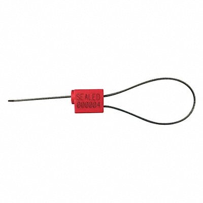 1/8 Cable Seals Red Plastic PK100